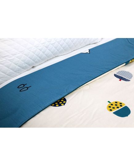 Ковдра 200х230 білий з синім No Brand 19098, зображення 5