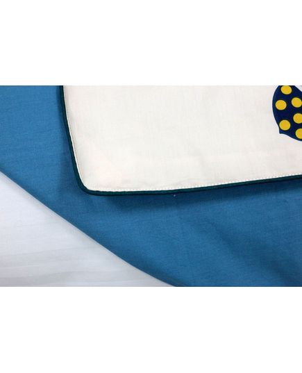 Ковдра 200х230 білий з синім No Brand 19098, зображення 8