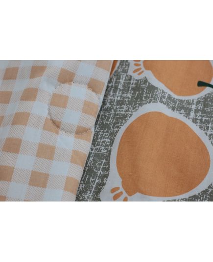 Одеяло 200х230 зеленый с оранжевым No Brand 19095, изображение 7