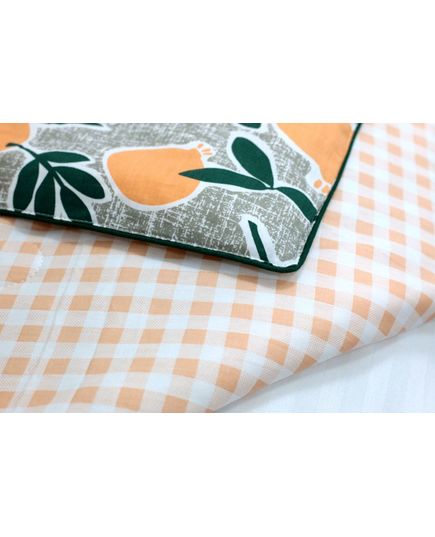 Одеяло 200х230 зеленый с оранжевым No Brand 19095, изображение 10