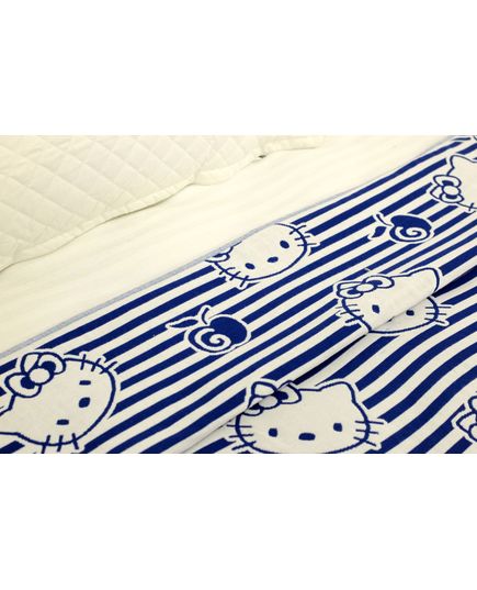 Покрывало 150х200 белый с синим No Brand 15395, изображение 8