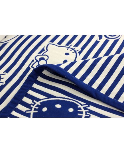 Покрывало 150х200 белый с синим No Brand 15395, изображение 10