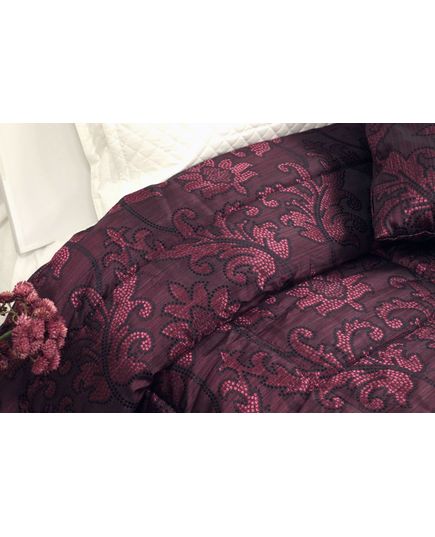 Покрывало 250х270 бордовый Begonvilla 22028, изображение 6