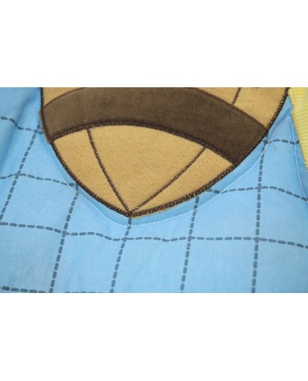 Одеяло голубой с синим Xr home textile 21803, изображение 6