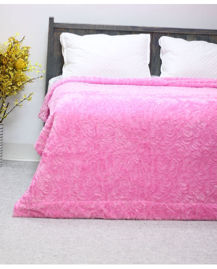 Покрывало 160х220 розовый Aria 22043, изображение 2