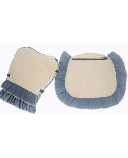 Комплект на стулья 50х48х60 голубой No Brand 18254, изображение 10