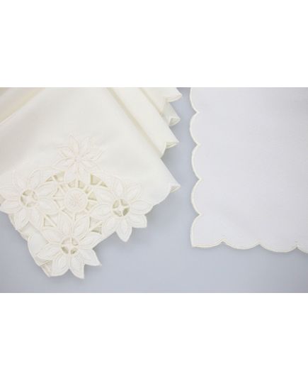 Набор салфеток 28х28 молочный Elegant Lux 2650, изображение 3