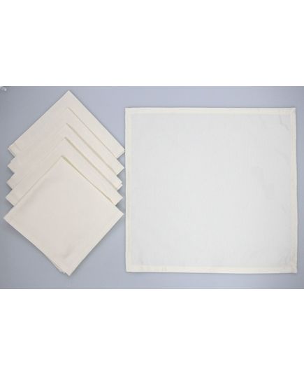 Набор салфеток 40х40 молочный Pavia 21621, изображение 2