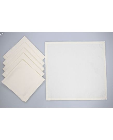 Набор салфеток 40х40 молочный Pavia 21621, изображение 4