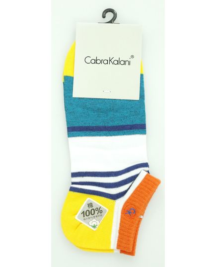 Шкарпетки 41-45 білий з синім No Brand 16902, зображення 4