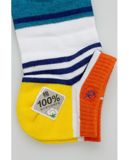 Шкарпетки 41-45 білий з синім No Brand 16902, зображення 2