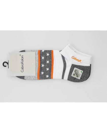 Носки 39-42 белый с серым No Brand 16946, изображение 4