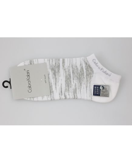 Шкарпетки 41-45 білий з сірим No Brand 16943, зображення 2