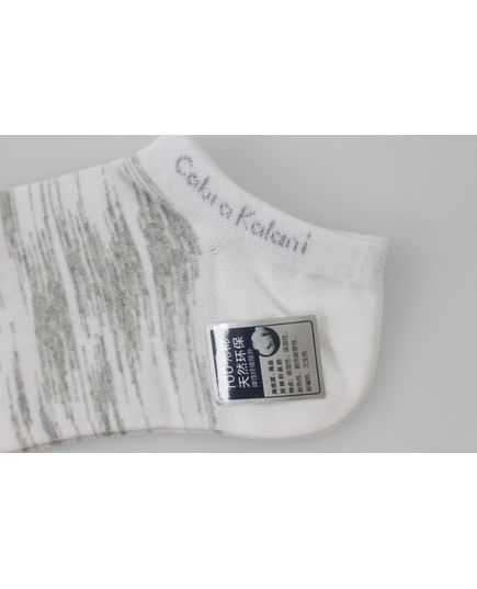 Шкарпетки 41-45 білий з сірим No Brand 16943, зображення 3