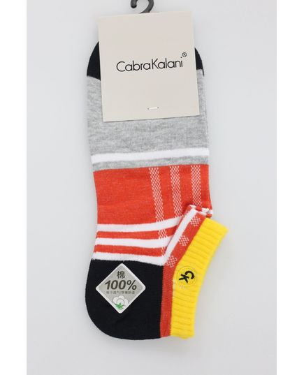 Носки 41-45 серый с желтым No Brand 16909, изображение 4