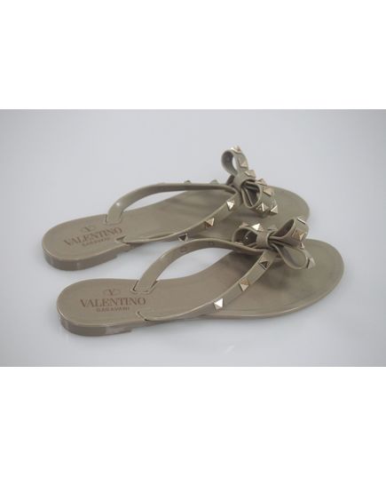 Шлепанцы 36 бежевый Valentino 16891, изображение 4