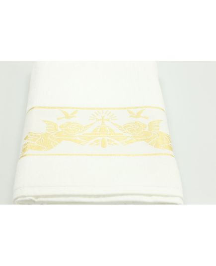 Крыжма-полотенце 70х140 белый IssiHome 15971, изображение 2