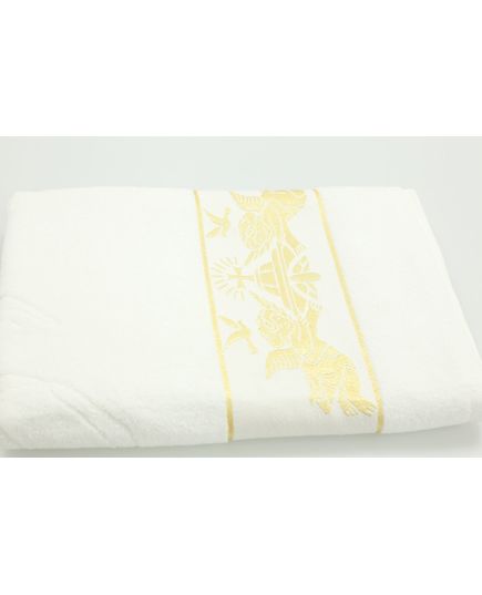 Крыжма-полотенце 70х140 белый IssiHome 15971, изображение 4