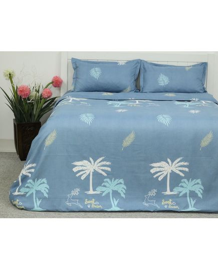 Комплект постельного белья синий Daguanyuan 21198, изображение 2