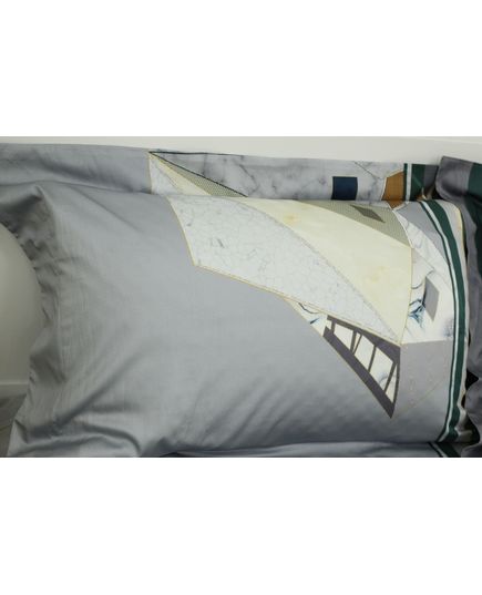 Комплект постельного белья серый No Brand 21262, изображение 6