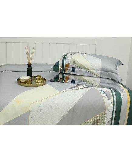 Комплект постельного белья серый No Brand 21262, изображение 7