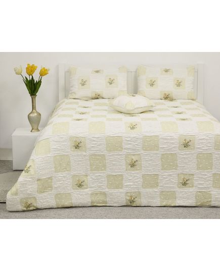 Покрывало 240х260 молочный Cotton Life 737, изображение 2