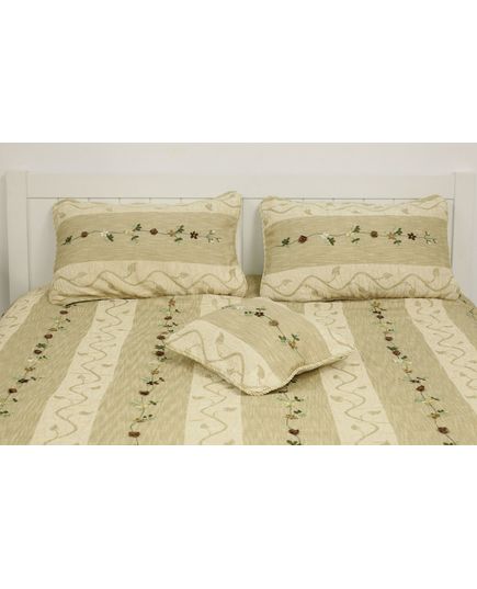 Покрывало 240х260 бежевый Cotton Life 22027, изображение 3