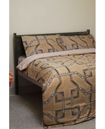 Комплект постельного белья бежевый No Brand 19869, изображение 4