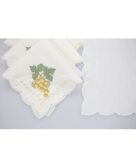 Набор салфеток 28х28 белый Elegant Lux 22429, изображение 4