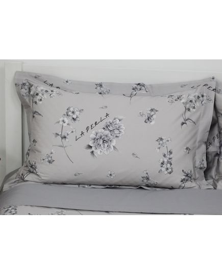 Комплект постельного белья серый La Perla 22796, изображение 4