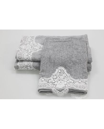 Набор полотенец 45х70,75х140 серый DIOR 22830, изображение 3