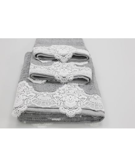 Набор полотенец 45х70,75х140 серый DIOR 22830, изображение 6