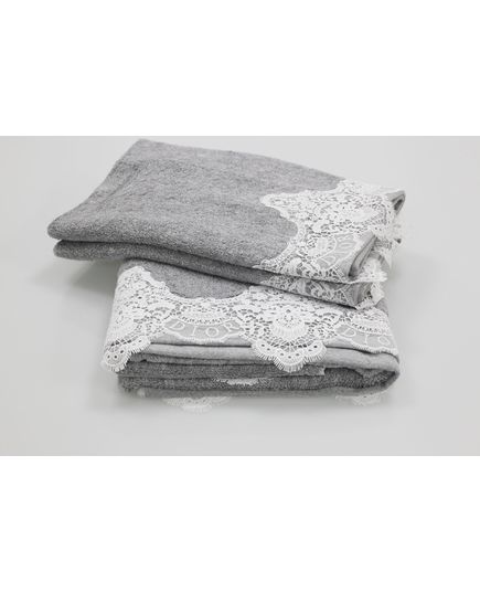 Набор полотенец 45х70,75х140 серый DIOR 22830, изображение 8