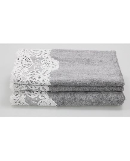 Набор полотенец 45х70,75х140 серый La Perla 22829, изображение 2