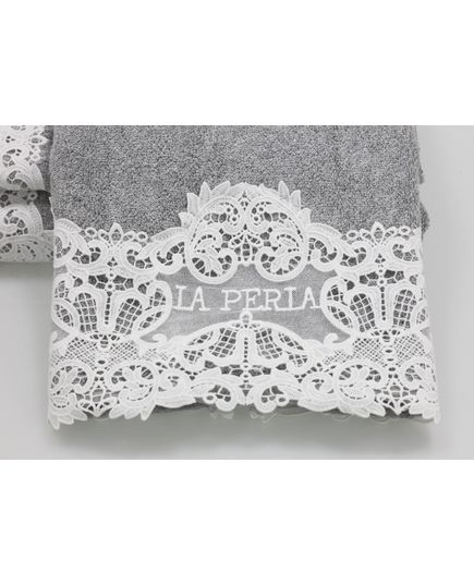 Набор полотенец 45х70,75х140 серый La Perla 22829, изображение 4