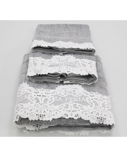 Набор полотенец 45х70,75х140 серый La Perla 22829, изображение 6