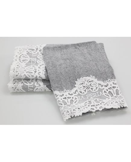 Набор полотенец 45х70,75х140 серый La Perla 22829, изображение 7