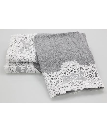 Набор полотенец 45х70,75х140 серый La Perla 22829, изображение 8