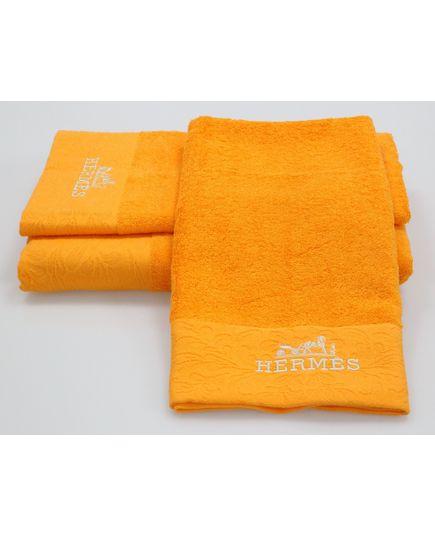 Набор полотенец оранжевый Hermes 22815, изображение 3