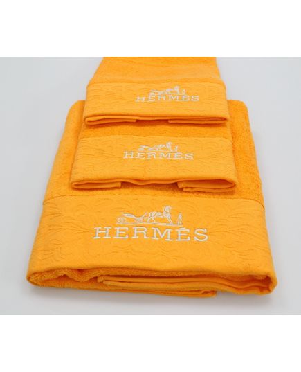 Набор полотенец оранжевый Hermes 22815, изображение 5