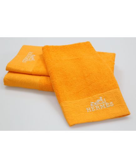 Набор полотенец оранжевый Hermes 22815, изображение 6