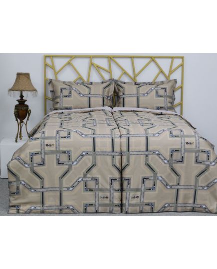 Комплект постельного белья бежевый No Brand 19869, изображение 5