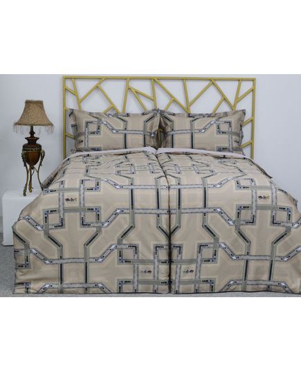 Комплект постельного белья бежевый No Brand 19869, изображение 6