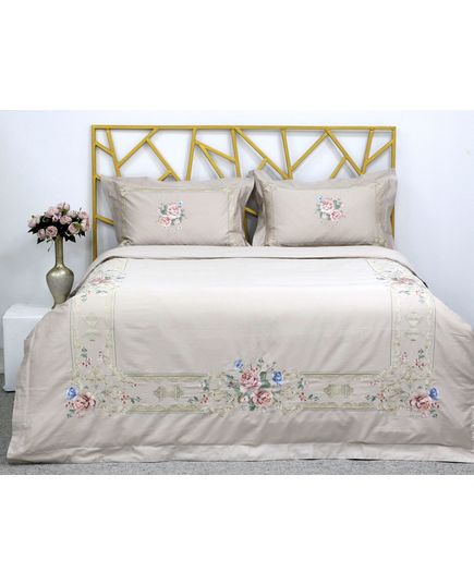 Комплект постільної білизни бежевий Apollo 20041, зображення 4