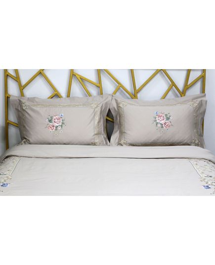 Комплект постільної білизни бежевий Apollo 20041, зображення 5