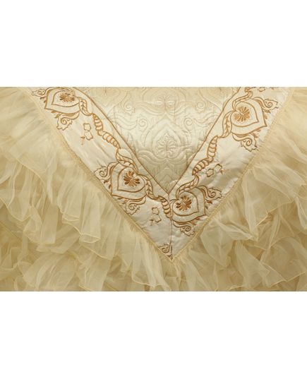 Покрывало 240х260 молочный Begonvilla 735, изображение 6