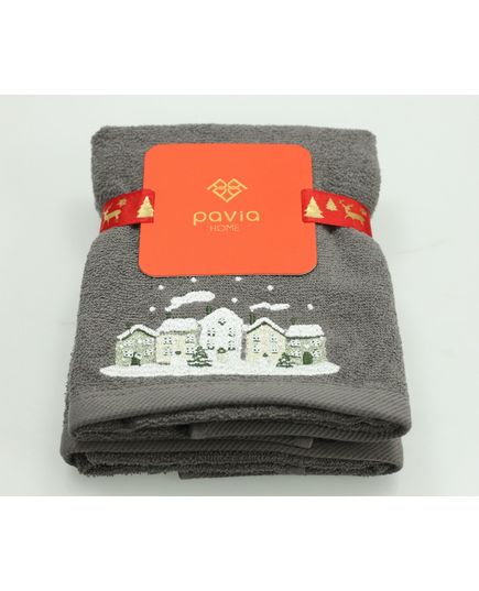 Набір рушників для кухні 40х60 сірий Pavia 22907, зображення 2