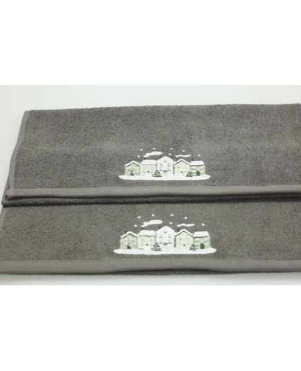 Набір рушників для кухні 40х60 сірий Pavia 22907, зображення 5