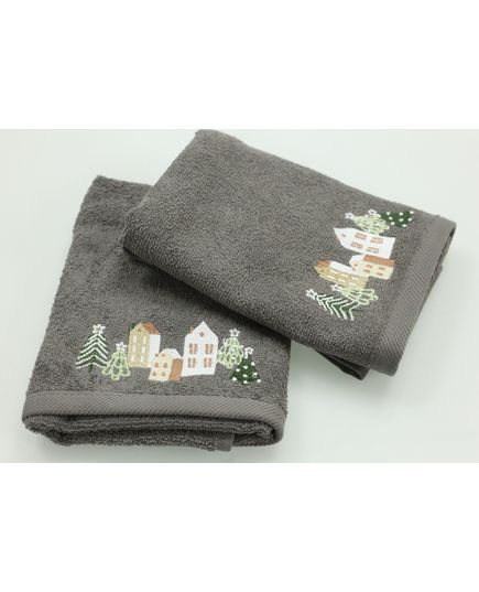 Набор полотенец для кухни 40х60 серый Pavia 22909, изображение 2