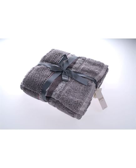 Набор полотенец 50х85, 75х150 серый Pavia 16793, изображение 2